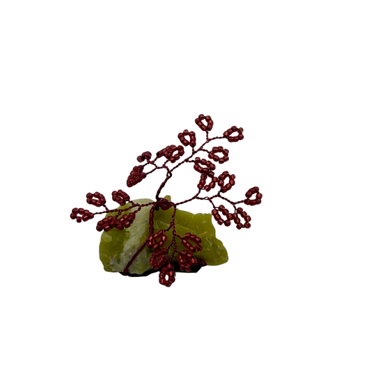 Small Red Beaded Tree