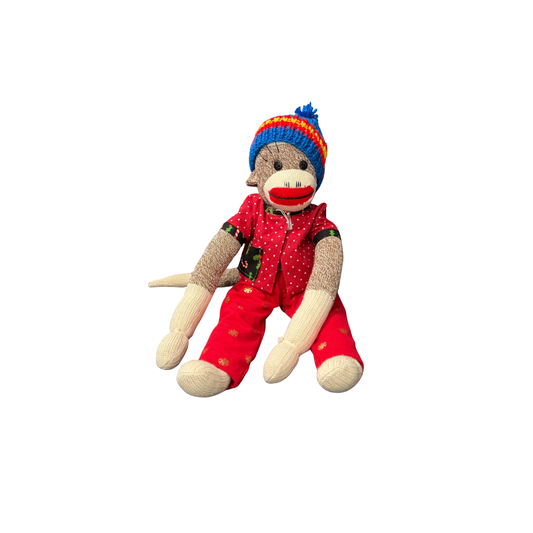 Handmade Sock Monkey Snowflakes Outfit