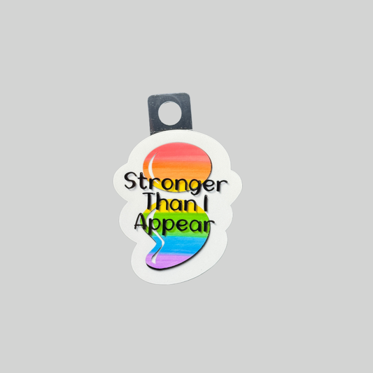 Stronger Than I Appear Sticker