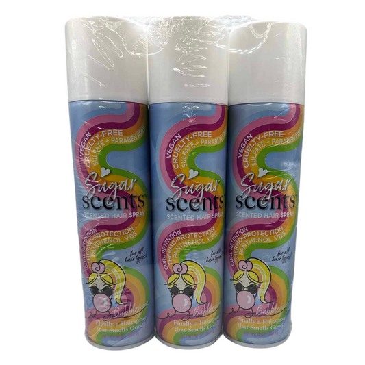 Bubblegum Sugar Scents Hairspray 3 Pack