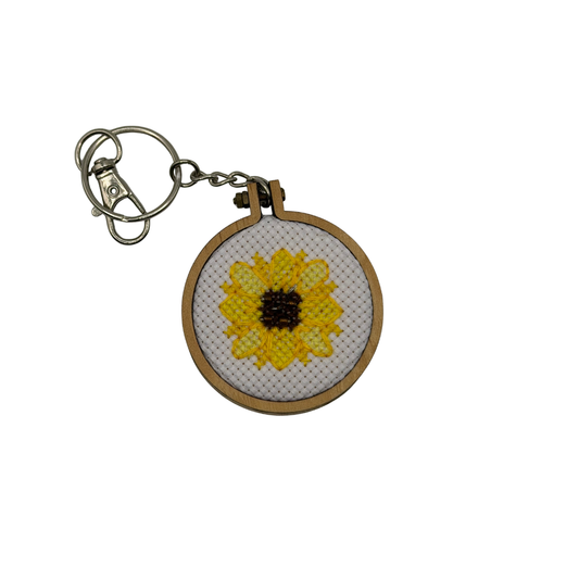 Beaded Flower Keychain