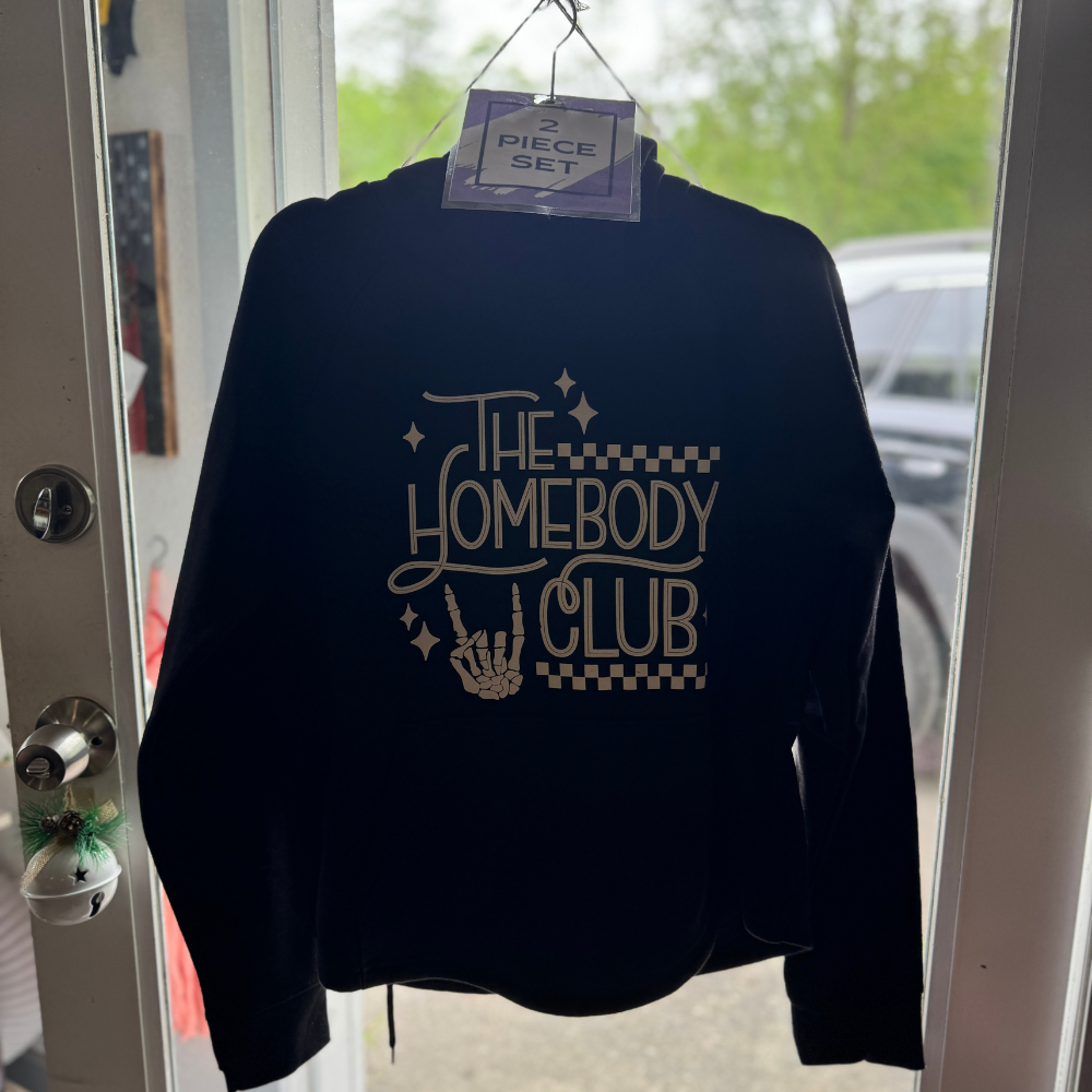 The Homebody Club Hoodie / Sweat Pants Set Size Large