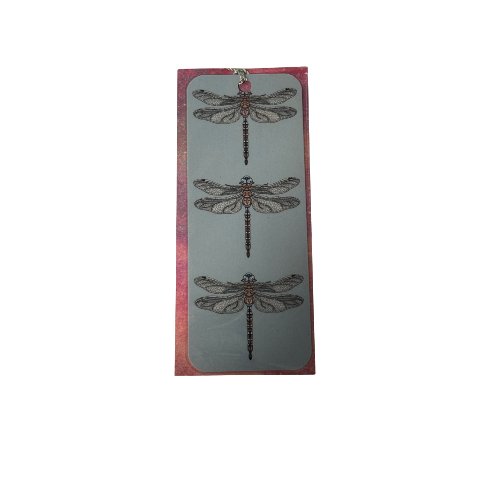 Dragonflies and Tassel Bookmark