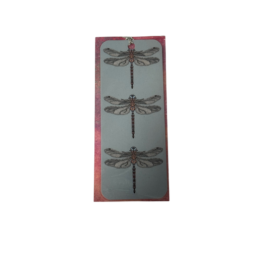 Dragonflies and Tassel Bookmark