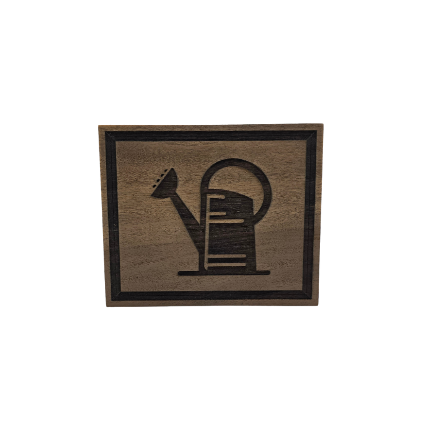 Small Laser Engraved Wood Block — Decorative Shelf Art — Multiple Designs Available