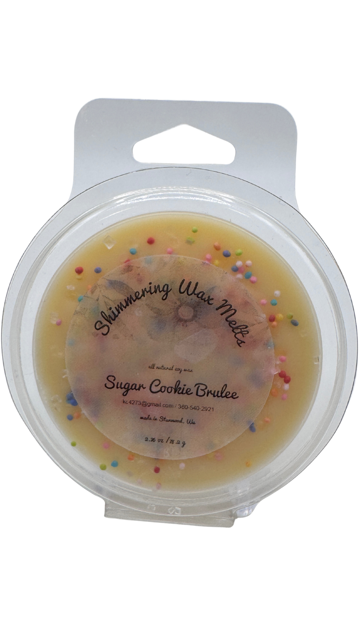 Sugar Cookie Brulee | All Natural Soy Wax Melts | Shimmering Wax Melts