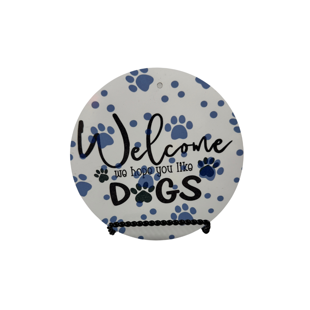 Welcome - Pet - 6" Metal Sign