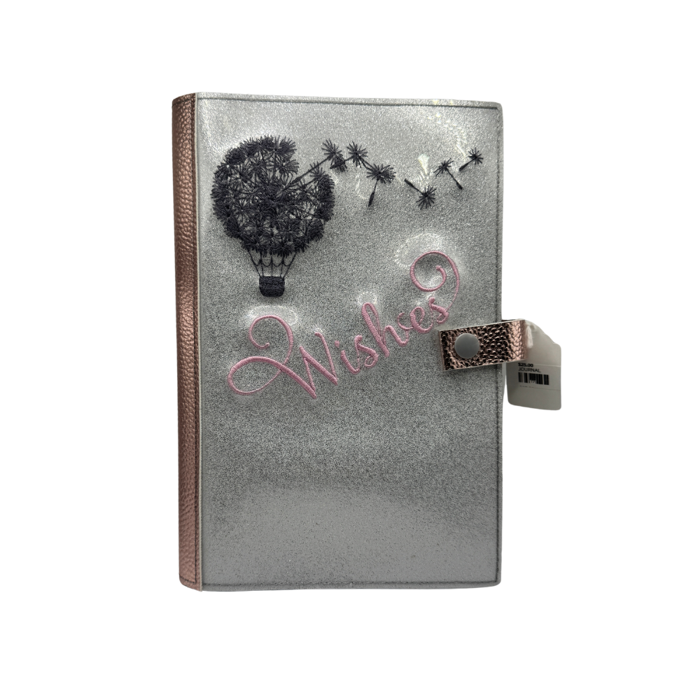 Wishes Embroidered Journal Cover with Journal Included