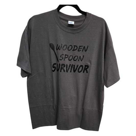 T-Shirt Wooden Spoon Survivor Gray