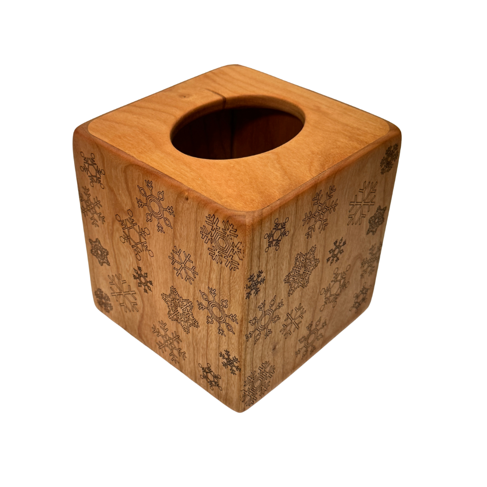 Seasonal Wooden Tissue Box