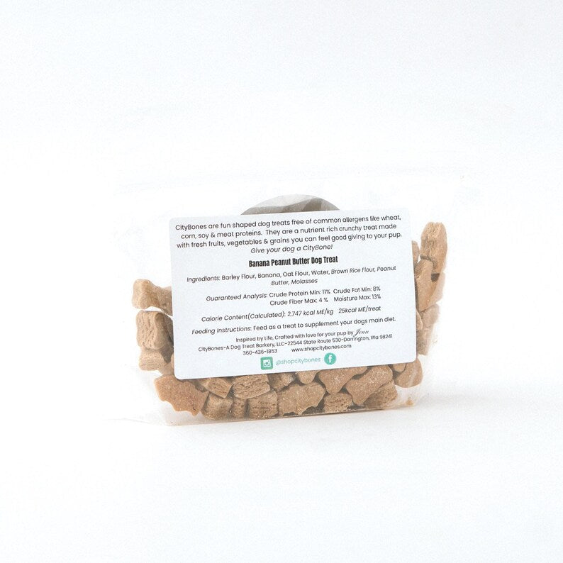 Banana Peanut Butter - Little Bites - Dog Treat