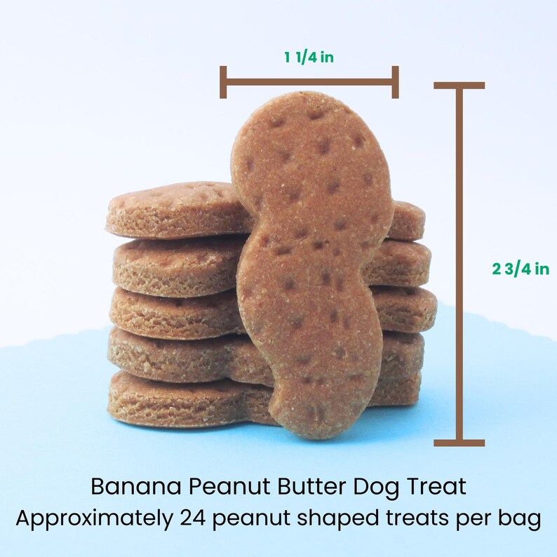 Banana Peanut Butter - Big Bites - Dog Treats