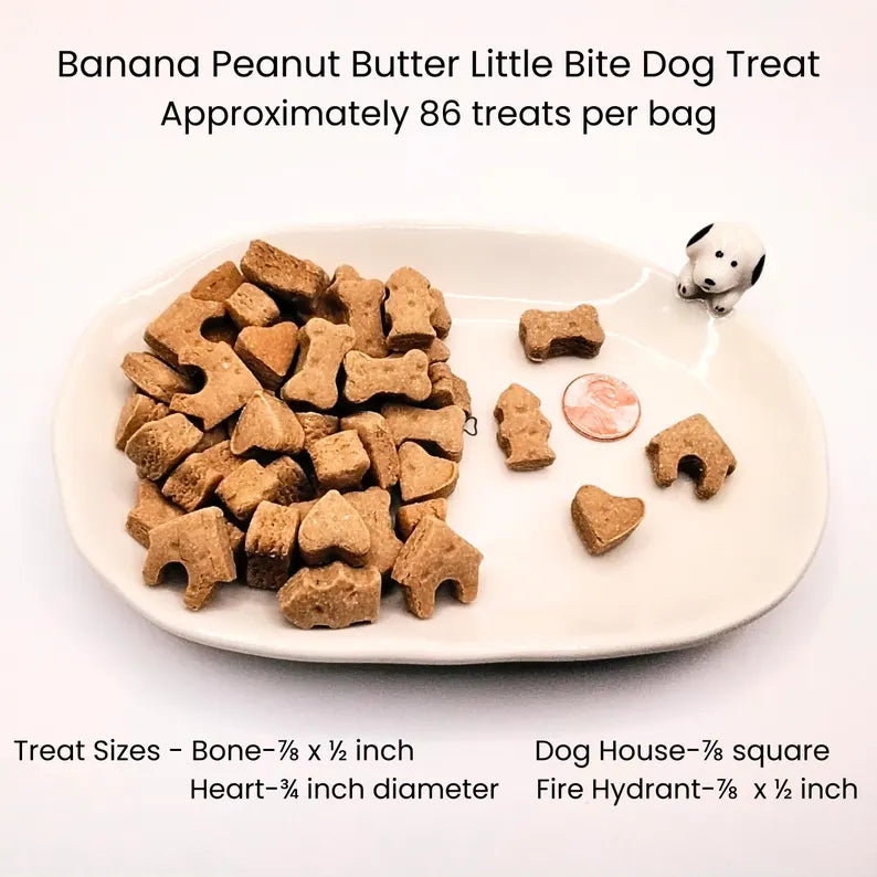 Banana Peanut Butter - Little Bites - Dog Treat
