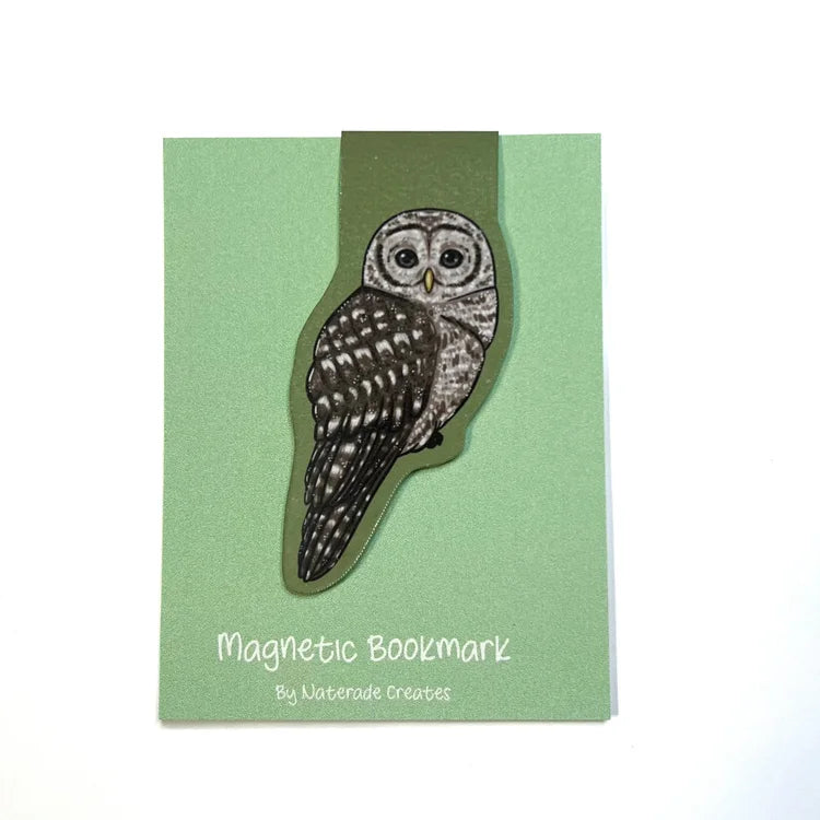 Magnetic Bookmark - Barred Owl