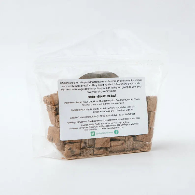 Blueberry Biscotti Dog Treats - Little Bites - Training Treats