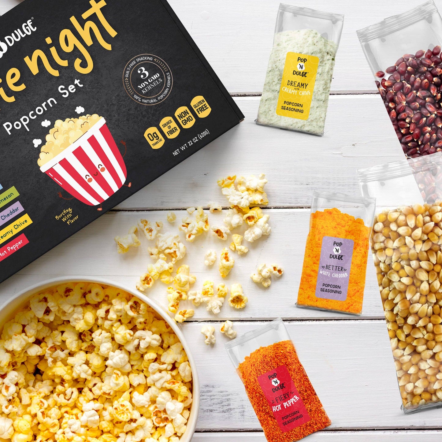 Movie Night Gift Basket Popcorn Gift Set