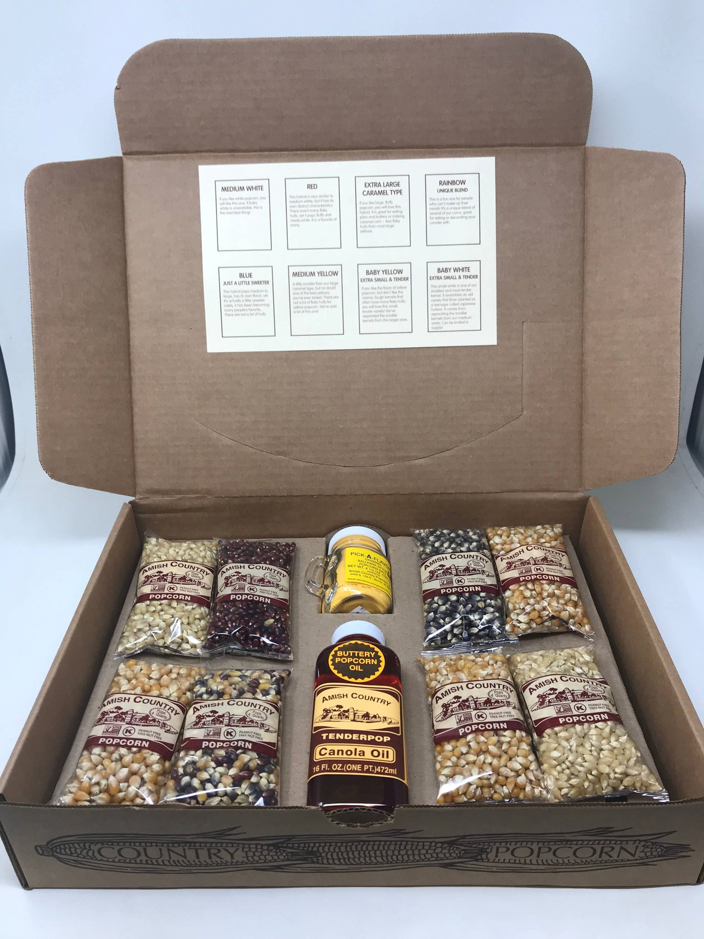 Deluxe Popcorn Lover's Sampler Box | 4 oz Gourmet Varieties