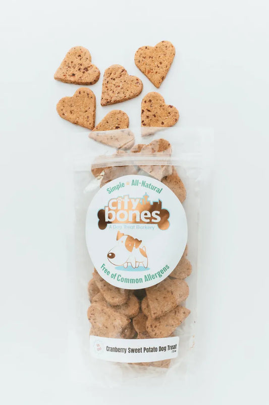 Cranberry Sweet Potato Dog Treats - Big Bites