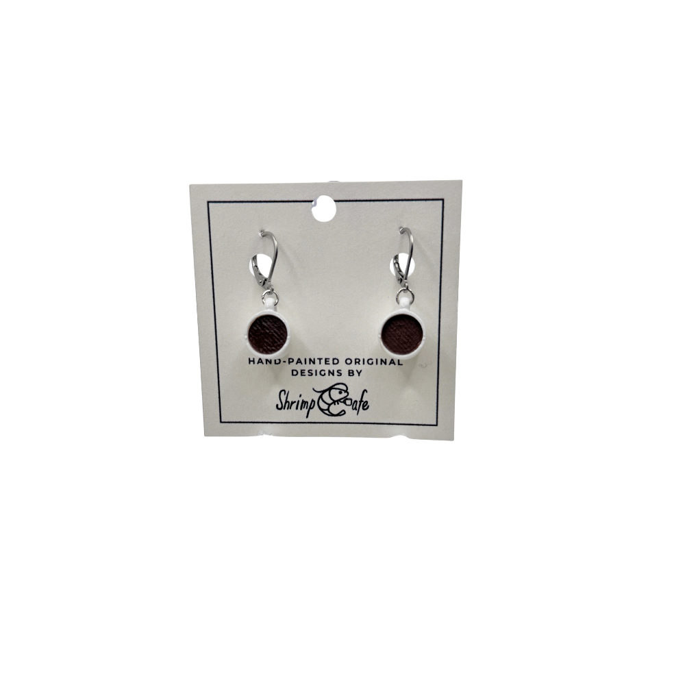 Coffee Cup - Handcrafted Earrings