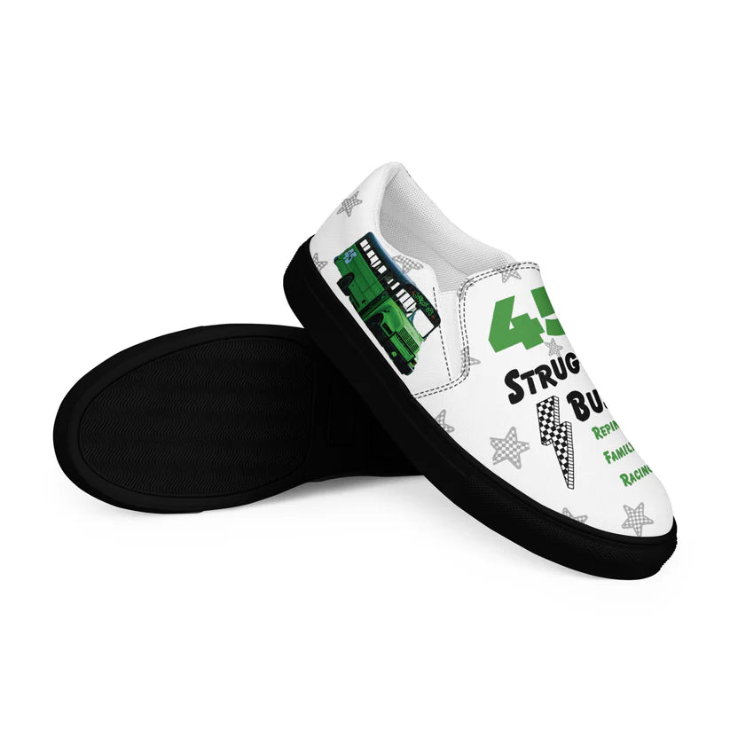 Custom Womens Race Team Slip-On Canvas Shoes