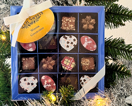 Gourmet Artisan Chocolate Gift Box- Winter Collection 16pc