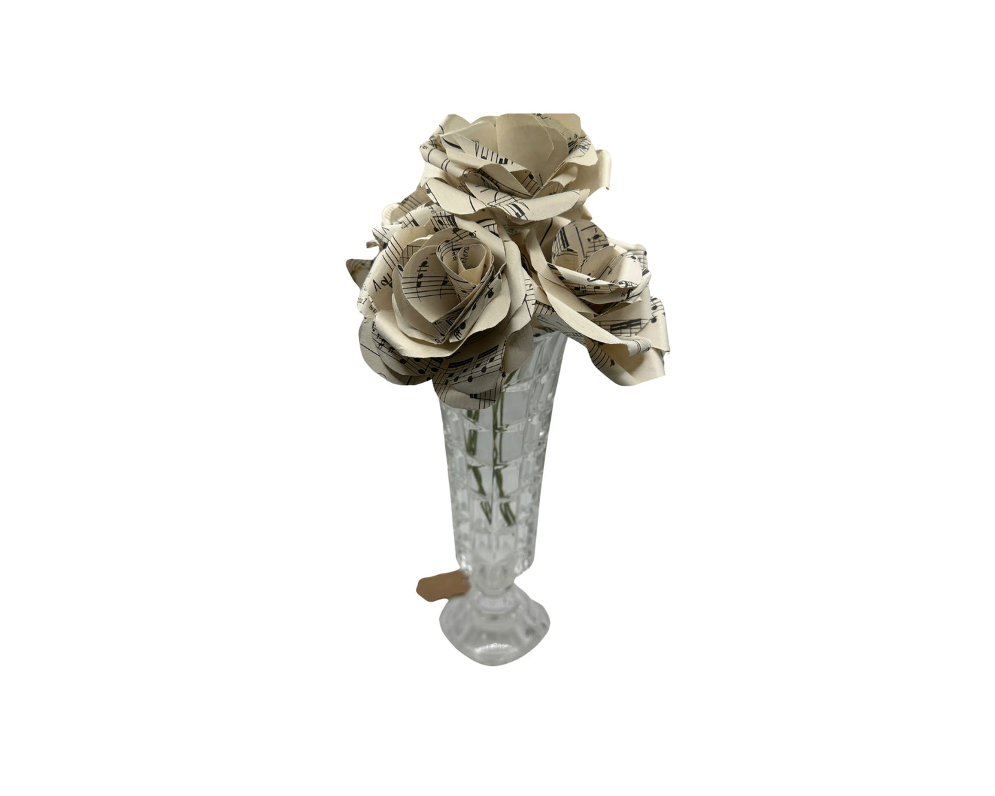 Paper Rose Vase