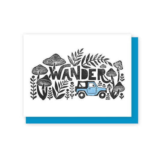 Wander Jeep Greeting Card