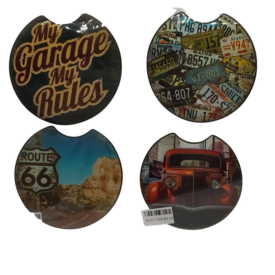 Car Coasters Double Pack