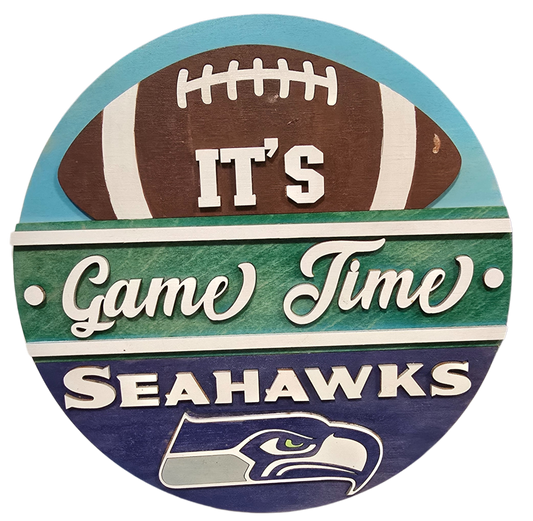 Seahawks Wood Rounds