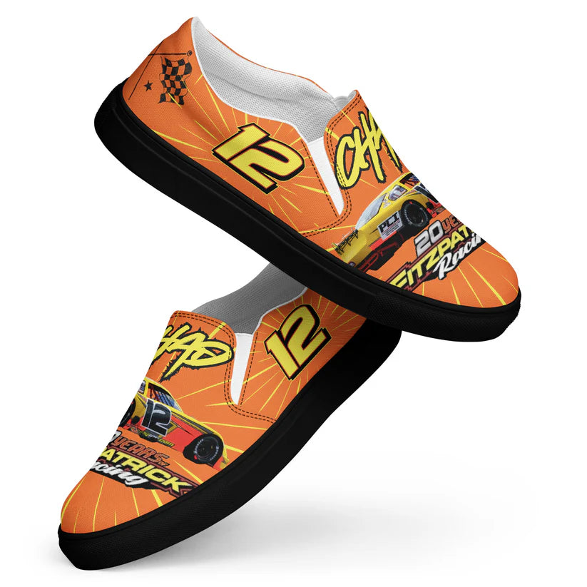 Custom Womens Race Team Slip-On Canvas Shoes